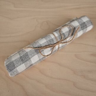 Retro viskestykke - grå/hvid tern