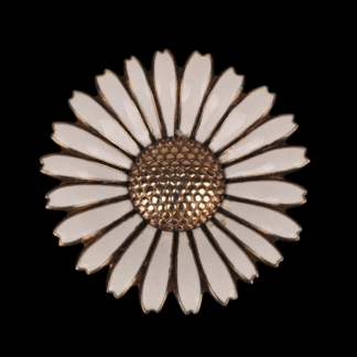 Marguerit broche i sterling sølv af Viggo Pedersen