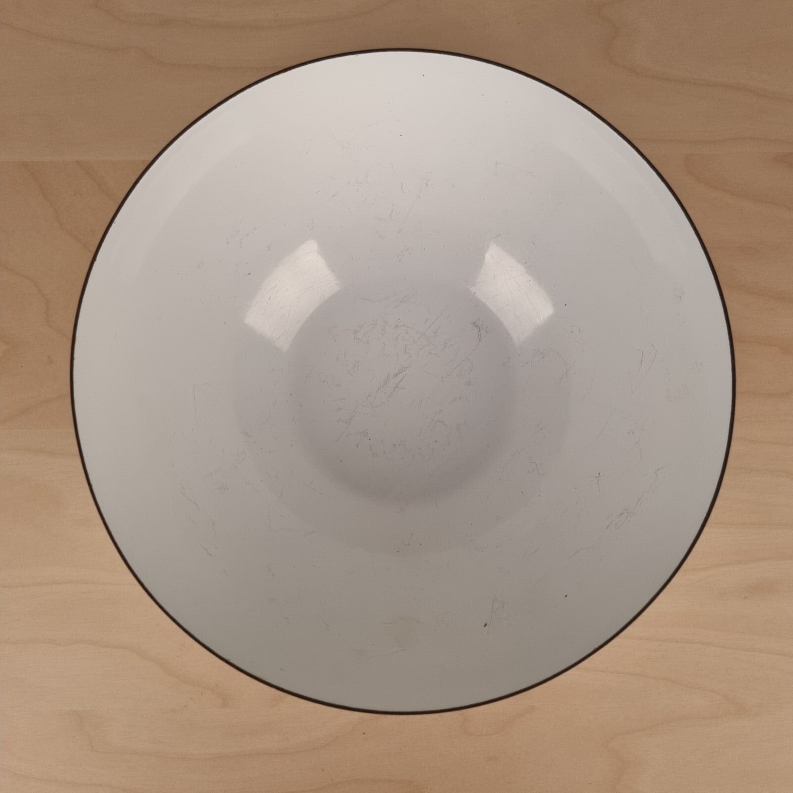 Cathrineholm "Lotus" emalje-skål - blå og hvid - 20cm - Billede 2