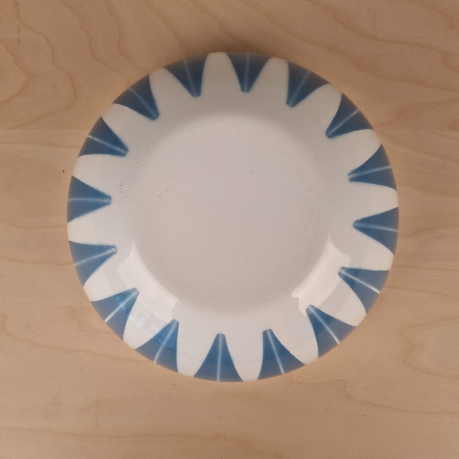 Cathrineholm "Lotus" emalje-skål - blå og hvid - 20cm - Billede 3