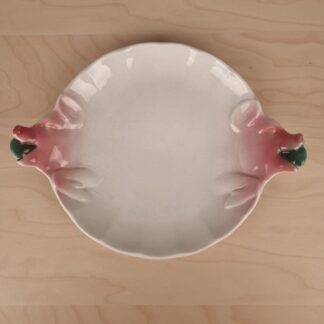 Fajance serveringsfad fra Göteborg med grise-dekoration