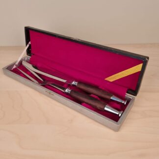 Japansk forskærersæt i rustfrit stål og teak