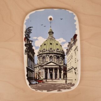 Figgjo Fajanse - Platte med motiv af Marmorkirken
