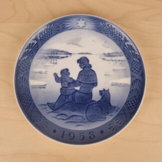 Royal Copenhagen juleplatte 1958