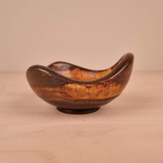 Gertrud Lönegren for Rörstrand - lille skål i brune nuancer