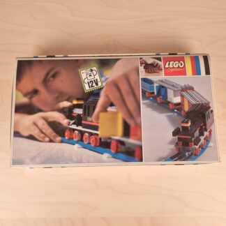 LEGO sæt nr. 720 - 12V togsæt med skinner m.m. - Original æske