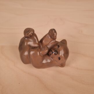 Royal Copenhagen - liggende brun bjørn - nr. 1124