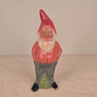 Gammel tysk terrakotta nisse 24cm