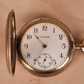 Forgyldt lommeur - Waltham, 15 jewels - ca. 1900