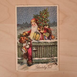 Julekort fra 1943 - Motiv med julemand