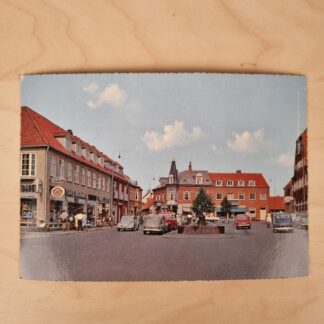 Postkort fra Torvet, Nexø, Bornholm - ca. 1965