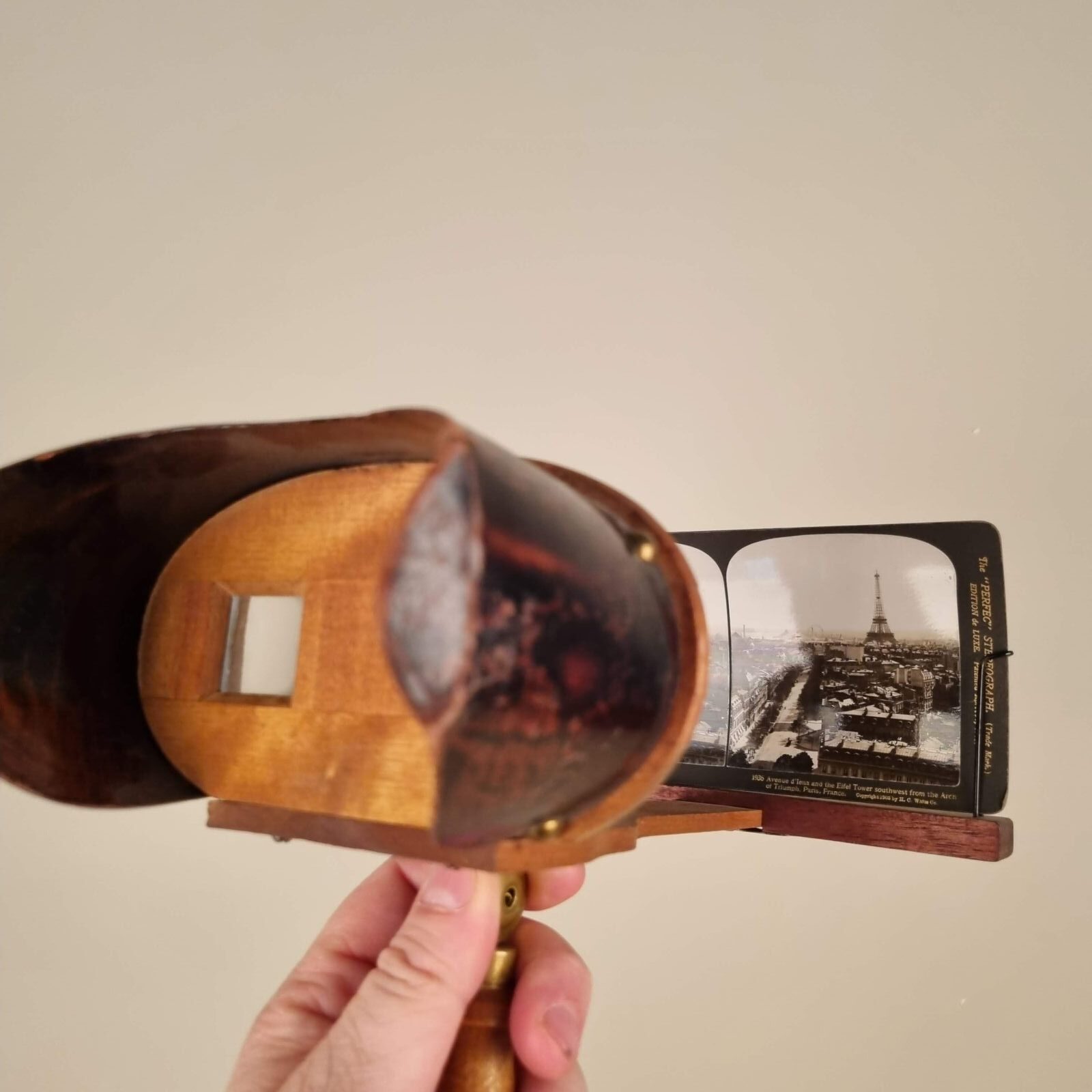 Stereoskop fra omkring 1940 med 22 blandede motiver - H. C. White Co. - Billede 5