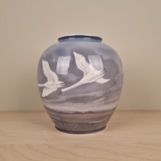 Royal Copenhagen - Stor vase med svaner