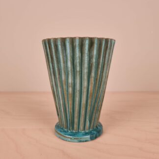 Schollert vase - 14,5 cm - grønne nuancer