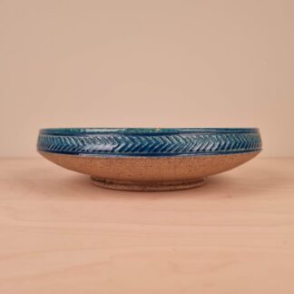 Kähler fad i blå nuancer - Nils Kähler - 23cm Ø