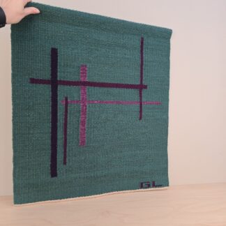 Gertie Lundberg 'Linjer' vægtæppe 67x58cm