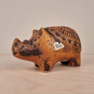 Bay Keramik - Sparebøsse udført som næsehorn - 17cm