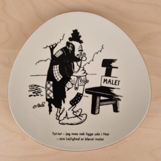 Knabstrup Storm P platte - "Tut-tut - jeg må nok ligge ude i Nat"