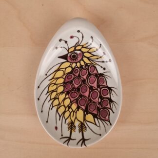 Aluminia fajance kuvertskål - Tenera serien med skør fugl - 108/1355