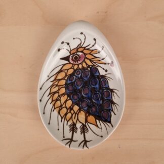 Aluminia fajance kuvertskål - Tenera serien med skør fugl - 109/1355