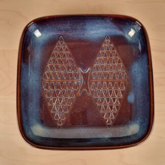 Søholm fad, blå nuancer - nr. 3333 - ca. 28cm