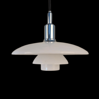 PH 3/2 pendel glas og chrom 29cm Ø