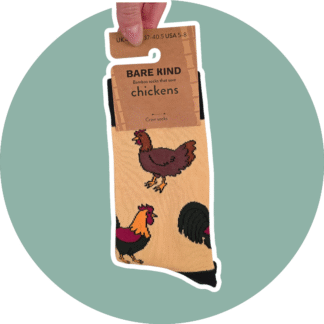 BARE KIND voksen sokker med dyr - Høns str. 37-40,5