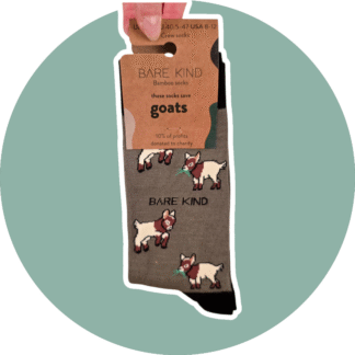 BARE KIND voksen sokker med dyr - Geder str. 40,5-47