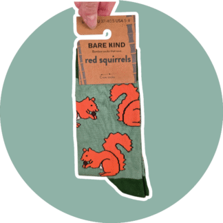 BARE KIND voksen sokker med dyr - Egern str. 37-40,5