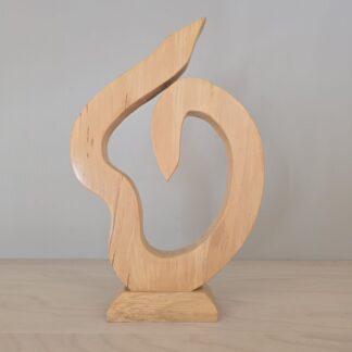 Træskulptur i egetræ