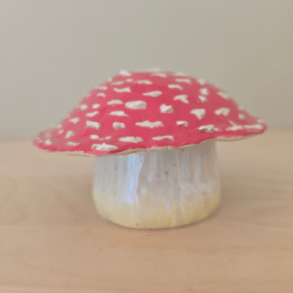 AGL Fluesvamp lågkrukke i stentøj