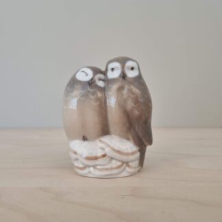 Royal Copenhagen figur - Uglepar - nr. 077 - 3. sort.