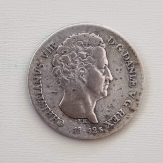 1842 Christian VIII - 4 rigsbank skilling - sølv