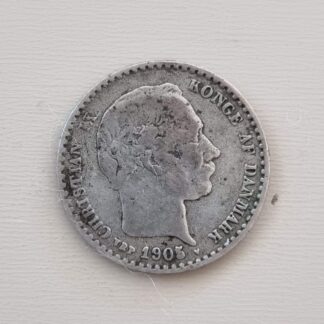 10 øre - 1905 - Danmark - sølvmønt (.400)