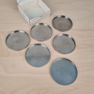 Stelton Cylinda Line bordskånere / coasters - seks stk i æske