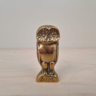 Athene-ugle i bronze - 6,5cm