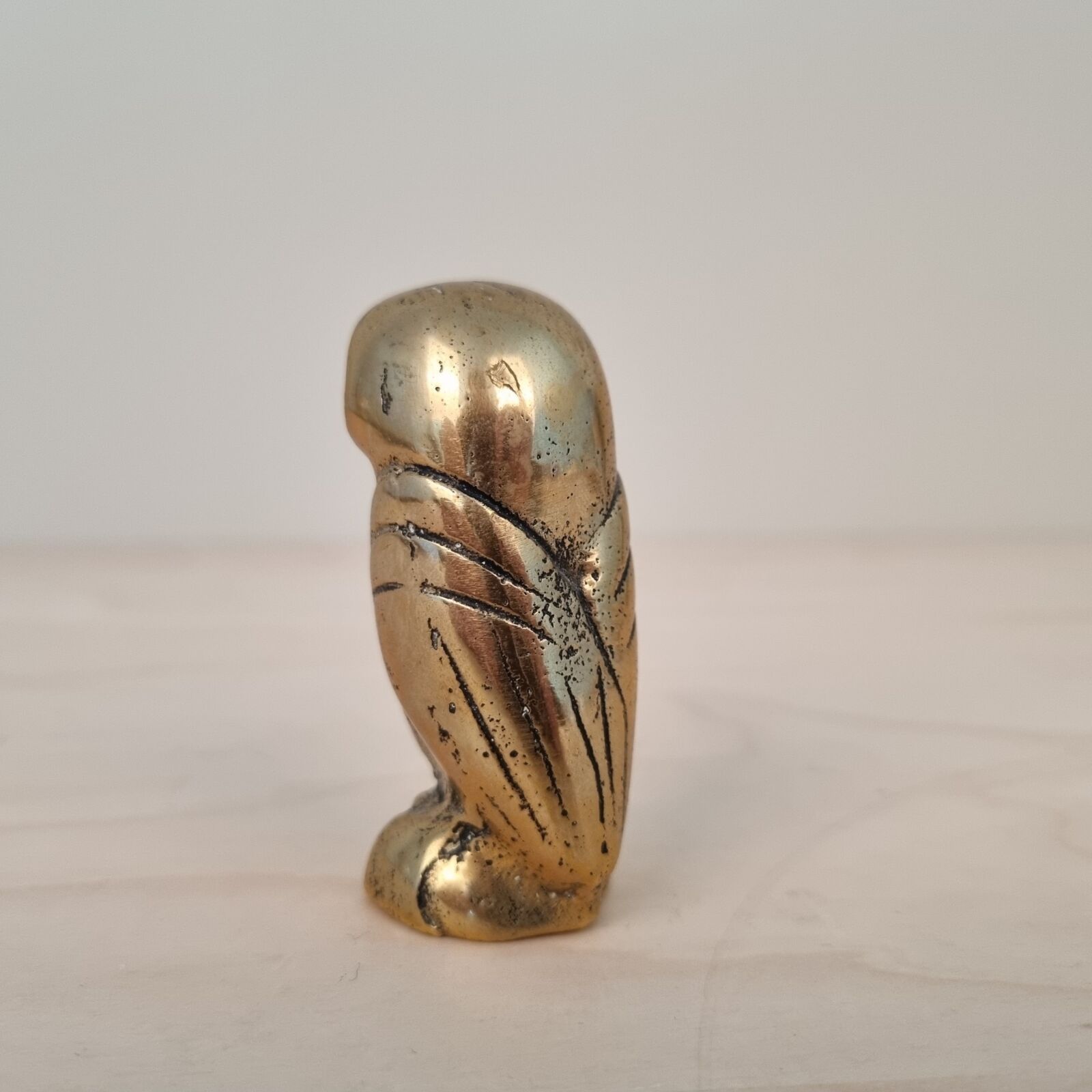 Athene-ugle i bronze - 6,5cm - Billede 2
