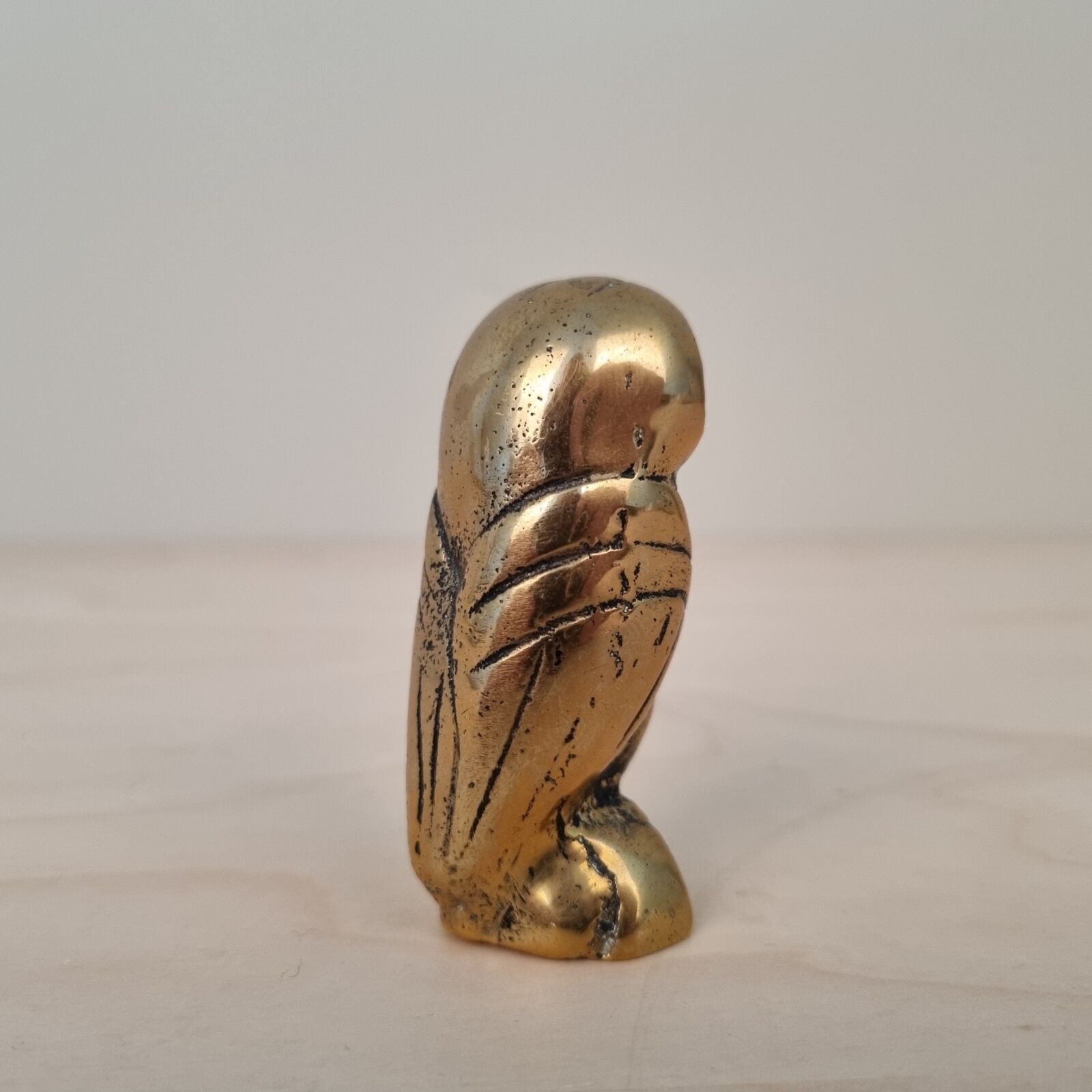 Athene-ugle i bronze - 6,5cm - Billede 3