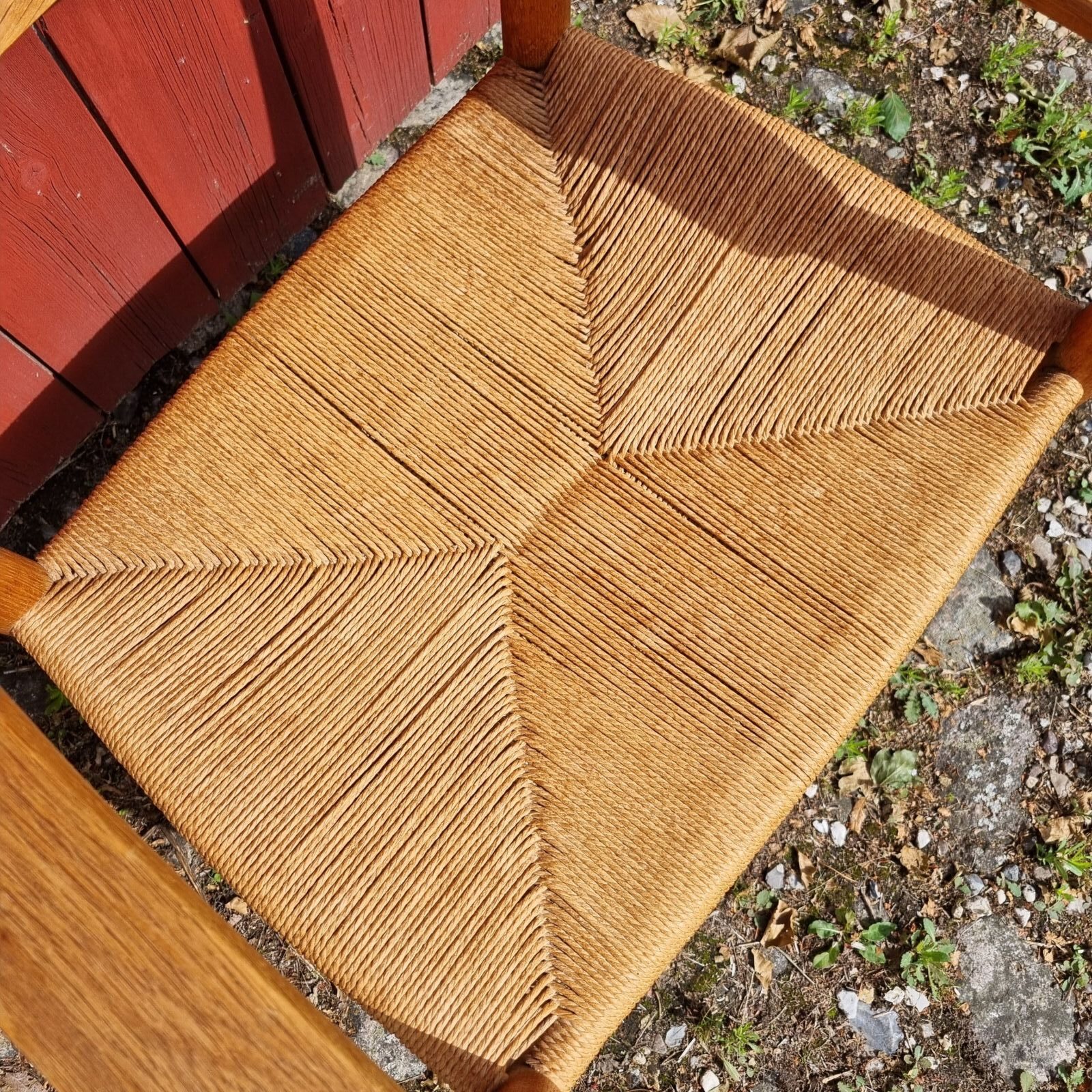 Gammel Wegner CH37 armstol i eg - Carl Hansen & Søn - Billede 3