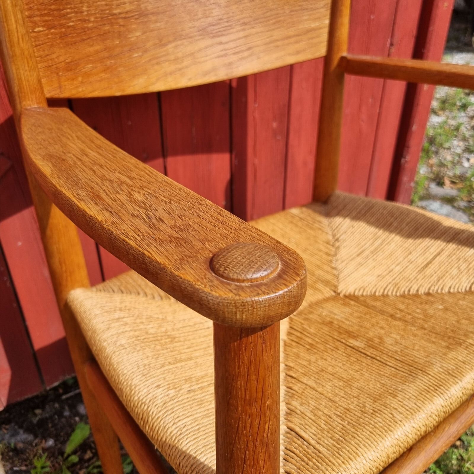Gammel Wegner CH37 armstol i eg - Carl Hansen & Søn - Billede 4