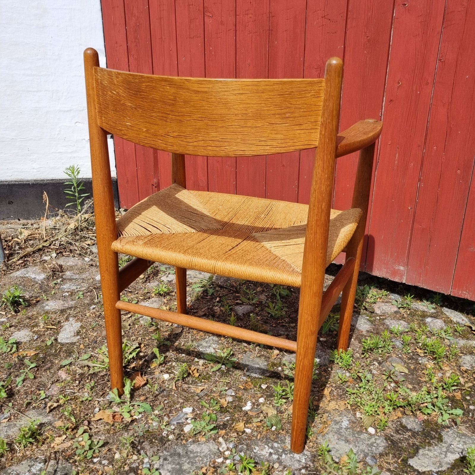Gammel Wegner CH37 armstol i eg - Carl Hansen & Søn - Billede 5