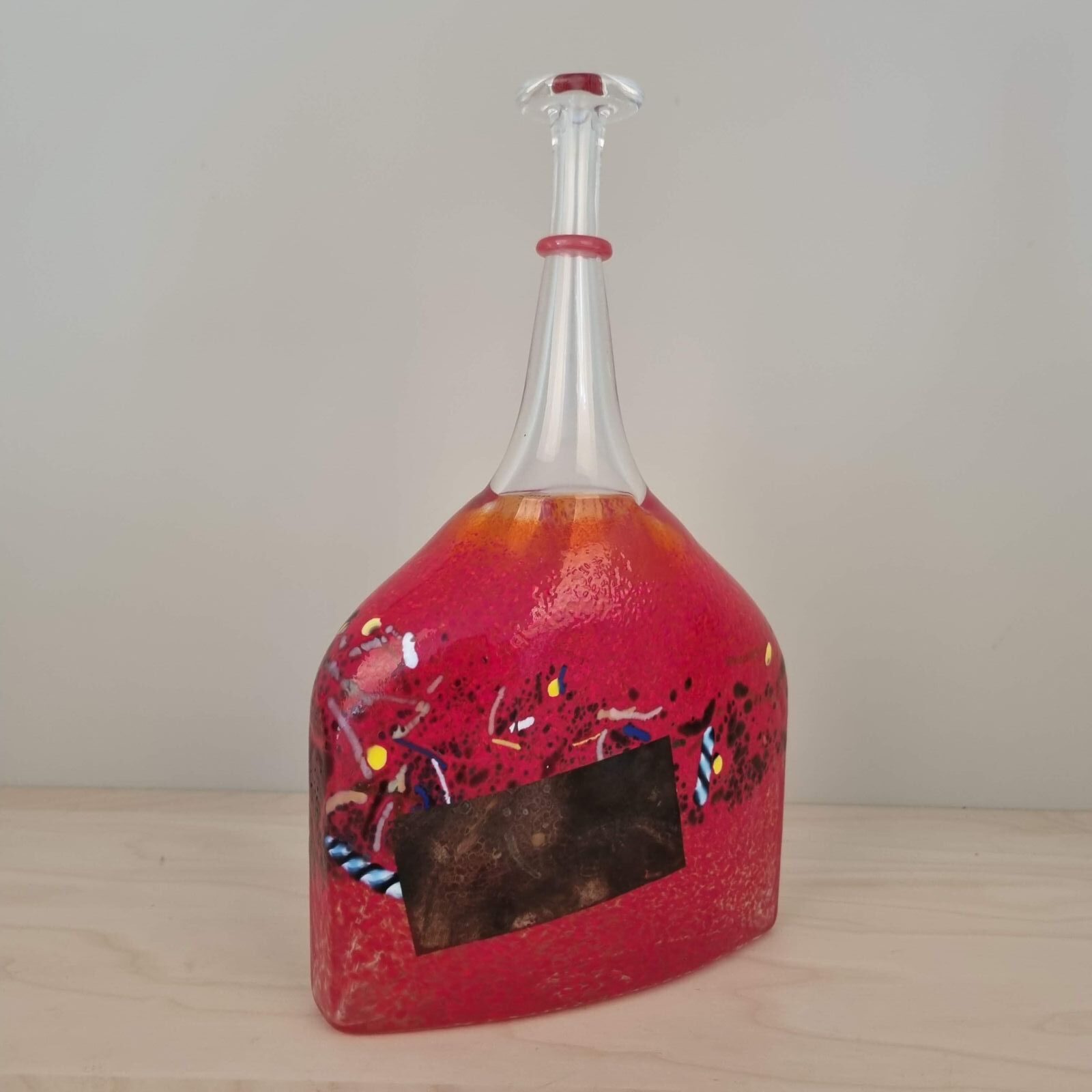 Bertil Vallien for Kosta Boda - kunstflaske "Satellite" - ca. 30,5cm - Billede 2