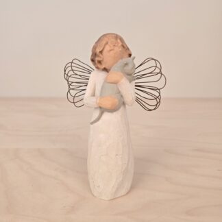 Willow Tree figur pige med kat 'With Affection' - Susan Lordi 2003
