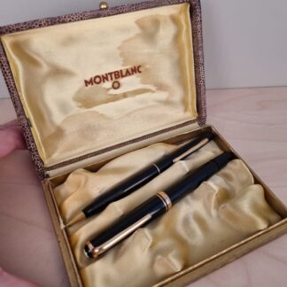 Vintage Mont Blanc fyldepen no. 254 + Mont Blanc stiftblyant i orginal æske