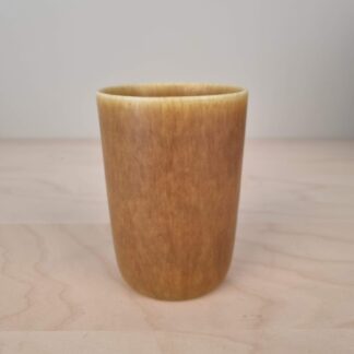 Palshus cylinderformet vase i harepelsglasur fra 1969- 10,1 cm