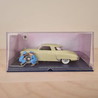 Tintin Modelbil 1:43 – Studebaker Commander "Det Sorte Guld" med Ægthedscertifikat