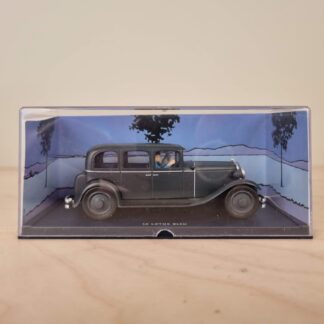 Tintin modelbil 1:43 – Chrysler Six "Den Blå Lotus" m. Displayboks og Certifikat