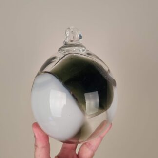 Mundblæst glaskugle / flydelod - antageligt svensk - 16cm