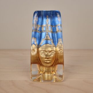 Glasskulptur af Dronning Nefertiti af Renate Stock - SEA Glasbruk - 15cm