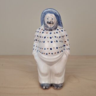 Fisker figur fra Søholm i usædvanlig glasur - 15cm